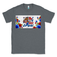 Charcoal Heather floral 4th of july crew license plate Classic Tee - HRA Design Shop