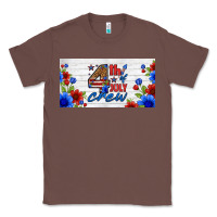 Chestnut floral 4th of july crew license plate Classic Tee - HRA Design Shop
