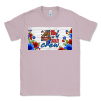 Lilac floral 4th of july crew license plate Classic Tee - HRA Design Shop