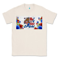Natural floral 4th of july crew license plate Classic Tee - HRA Design Shop