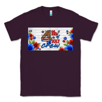 Plum floral 4th of july crew license plate Classic Tee - HRA Design Shop