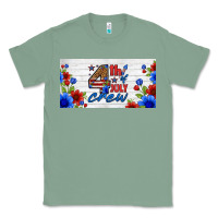 Sage floral 4th of july crew license plate Classic Tee - HRA Design Shop