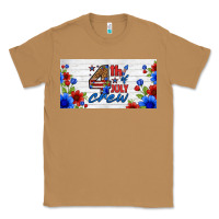 Toasted Coconut floral 4th of july crew license plate Classic Tee - HRA Design Shop