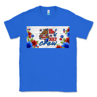 True Royal floral 4th of july crew license plate Classic Tee - HRA Design Shop