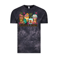 Cloud Black cafecito y chisme coffee cups Vintage Tee - Zillion Design Studio