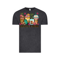 Vintage Black cafecito y chisme coffee cups Vintage Tee - Zillion Design Studio
