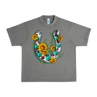 Tornado cowhide sunflower horseshoe Urban Heavy Tee - Zillion Design Studio