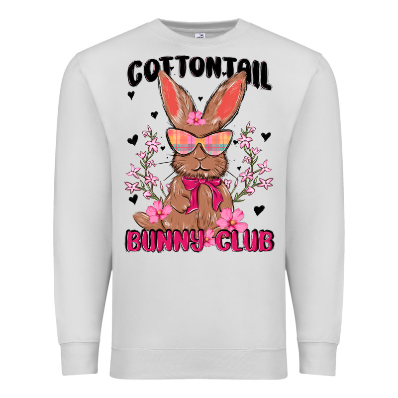 Cottontail Bunny Club Premium Sweatshirt by MaliasSmallBusiness | Teevron