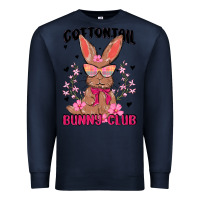Navy cottontail bunny club Premium Sweatshirt - MaliasSmallBusiness