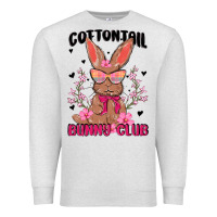 Oatmeal Heather cottontail bunny club Premium Sweatshirt - MaliasSmallBusiness