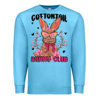 Ocean Blue cottontail bunny club Premium Sweatshirt - MaliasSmallBusiness