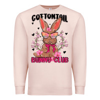 Pale Pink cottontail bunny club Premium Sweatshirt - MaliasSmallBusiness