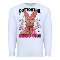 White cottontail bunny club Premium Sweatshirt - MaliasSmallBusiness