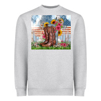 Heather Grey christian western Heavyweight Sweatshirt - Zillion Design Studio