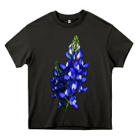 Asphalt Bluebonnet Flower Illustrations Heavy Core Tee - LillyAllenDesigns