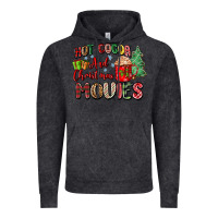 Vintage Black hot cocoa and christmas movies Vintage Hoodie - Zillion Design Studio