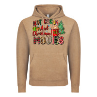 Vintage Coffee hot cocoa and christmas movies Vintage Hoodie - Zillion Design Studio