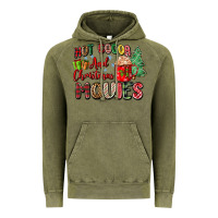 Vintage Olive hot cocoa and christmas movies Vintage Hoodie - Zillion Design Studio