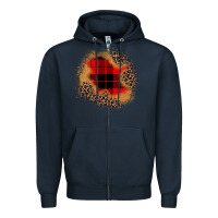 Navy christmas patch Zipper Hoodie - JahusDesignShop
