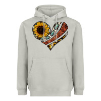 Moon Dust western sunflower cowhide  heart Heavyweight Hoodie - Jasminsmagicworld