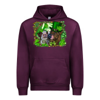 Mauve Wine st. patrick's day heifers Urban Hoodie - RanaPortraitStore