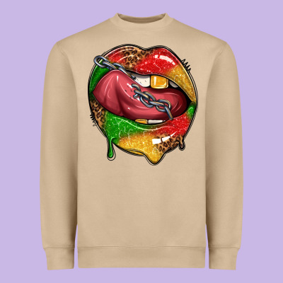 Heavyweight Sweatshirt juneteenth day lips