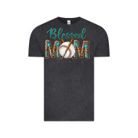 Vintage Black western blessed mom with baseball Vintage Tee - texasbilliewilder