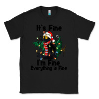 Black It's Fine I'am Fine Everything Is Fine Classic Tee - FaDigitalArtStudio