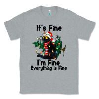 Heather Grey It's Fine I'am Fine Everything Is Fine Classic Tee - FaDigitalArtStudio