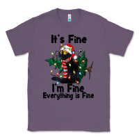 Lavender It's Fine I'am Fine Everything Is Fine Classic Tee - FaDigitalArtStudio