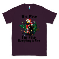 Plum It's Fine I'am Fine Everything Is Fine Classic Tee - FaDigitalArtStudio