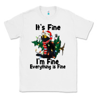 White It's Fine I'am Fine Everything Is Fine Classic Tee - FaDigitalArtStudio