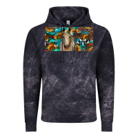 Cloud Black Horse With Sunflowers Aztec And Cowhide Vintage Hoodie - RanaPortraitStore