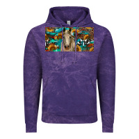 Cloud Purple Horse With Sunflowers Aztec And Cowhide Vintage Hoodie - RanaPortraitStore