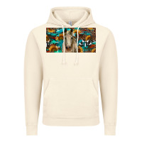 Vintage Artic Horse With Sunflowers Aztec And Cowhide Vintage Hoodie - RanaPortraitStore