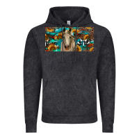 Vintage Black Horse With Sunflowers Aztec And Cowhide Vintage Hoodie - RanaPortraitStore