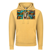 Vintage Mustard Horse With Sunflowers Aztec And Cowhide Vintage Hoodie - RanaPortraitStore