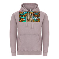 Vintage Zinc Horse With Sunflowers Aztec And Cowhide Vintage Hoodie - RanaPortraitStore