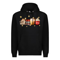 Black christmas coffee Premium Hoodie - MaliasSmallBusiness