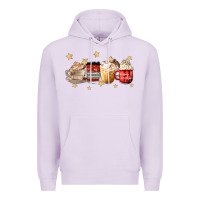 Lilac christmas coffee Premium Hoodie - MaliasSmallBusiness