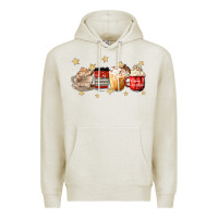 Oatmeal Heather christmas coffee Premium Hoodie - MaliasSmallBusiness