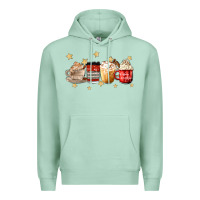Seafoam christmas coffee Premium Hoodie - MaliasSmallBusiness