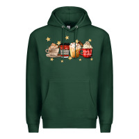 Sports Green christmas coffee Premium Hoodie - MaliasSmallBusiness