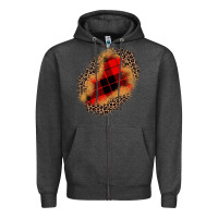 Charcoal Heather christmas patch Zipper Hoodie - JahusDesignShop