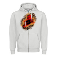 Dove Grey christmas patch Zipper Hoodie - JahusDesignShop
