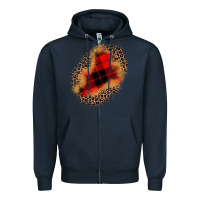 Navy christmas patch Zipper Hoodie - JahusDesignShop