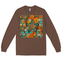 Chestnut western stars seamless pattern Long Sleeve Tee - HRA Design Shop