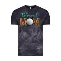 Cloud Black western blessed mom with hockey Vintage Tee - texasbilliewilder
