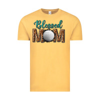 Vintage Mustard western blessed mom with hockey Vintage Tee - texasbilliewilder