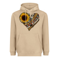 Mushroom western sunflower leopard cowhide heart Heavyweight Hoodie - Jasminsmagicworld